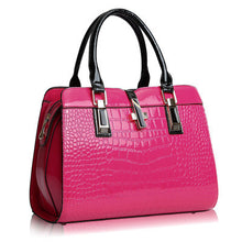 Europe women leather handbags PU handbag leather women bag patent handbag