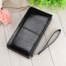 Women Wallets Candy Oil Leather Wallet Long Design Day Clutch Casual Lady Cash Purse Women Hand Bag Carteira Feminina HQB1673