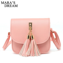 Mara's Dream Fashion Small Chains Bag Women Candy Color Tassel Messenger Bags Female Handbag Shoulder Bag Bolsa Feminina 2017