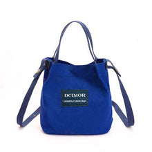 DCIMOR Lady Canvas Handbag Mini single shoulder bag Crossbody Messenger bag women swagger bag Female shopping bags Bucket pack