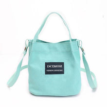 DCIMOR Lady Canvas Handbag Mini single shoulder bag Crossbody Messenger bag women swagger bag Female shopping bags Bucket pack