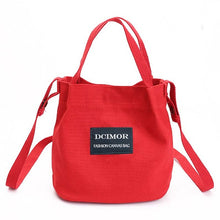 DCIMOR Lady Canvas Handbag Mini single shoulder bag Crossbody Messenger bag women swagger bag Female shopping bags Bucket pack