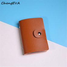 ChengEVA 1PC 100% brand new Women's Fashion Men Women Leather Credit Card Holder Case Card Holder Wallet Business Card Nov 1