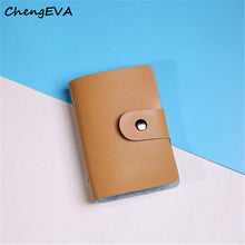 ChengEVA 1PC 100% brand new Women's Fashion Men Women Leather Credit Card Holder Case Card Holder Wallet Business Card Nov 1