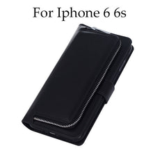 Luxury Leather Flip For Iphone 7 6 6s Plus Cover 2 in 1 Removable Wallet Case With Card Slot Stand Holder Phone Pouch Bags Purse
