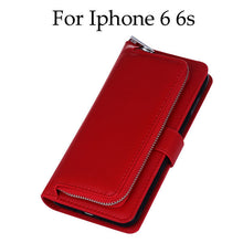 Luxury Leather Flip For Iphone 7 6 6s Plus Cover 2 in 1 Removable Wallet Case With Card Slot Stand Holder Phone Pouch Bags Purse