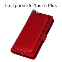 Luxury Leather Flip For Iphone 7 6 6s Plus Cover 2 in 1 Removable Wallet Case With Card Slot Stand Holder Phone Pouch Bags Purse
