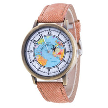 Map, Globe & Airplane Watch