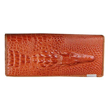 Genuine Leather 3D Embossing Alligator Ladies Crocodile Long Clutch Wallets Women Wallet Female Coin Purses Holders Brand