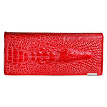 Genuine Leather 3D Embossing Alligator Ladies Crocodile Long Clutch Wallets Women Wallet Female Coin Purses Holders Brand