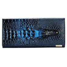 Genuine Leather 3D Embossing Alligator Ladies Crocodile Long Clutch Wallets Women Wallet Female Coin Purses Holders Brand