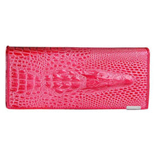 Genuine Leather 3D Embossing Alligator Ladies Crocodile Long Clutch Wallets Women Wallet Female Coin Purses Holders Brand