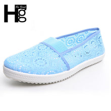 HEE GRAND Nest Women Shoes Spring Summer Soft Insole Flat Shoes Causal Lace Shoes Slip On Mother Shoes Plus Size 5~9 XWF311