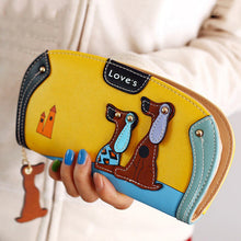 Tinyffa Cartoon dog women purse bag designer wallets famous brand women wallet long money clip dollar price zipper coin pockets