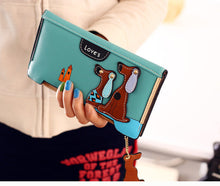 Tinyffa Cartoon dog women purse bag designer wallets famous brand women wallet long money clip dollar price zipper coin pockets