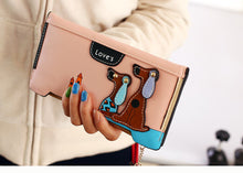 Tinyffa Cartoon dog women purse bag designer wallets famous brand women wallet long money clip dollar price zipper coin pockets