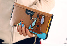Tinyffa Cartoon dog women purse bag designer wallets famous brand women wallet long money clip dollar price zipper coin pockets