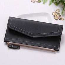 2017 Pu Leather Women Wallet Long Purse Vintage Solid Multiple Cards Holder Clutch Fashion Standard Wallet