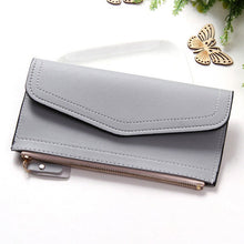 2017 Pu Leather Women Wallet Long Purse Vintage Solid Multiple Cards Holder Clutch Fashion Standard Wallet