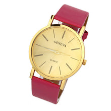 2017 ladies watches Geneva Watch Gold Watches Fashion Casual Simple Quartz-watch Clock Women Relogio Feminino