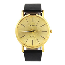 2017 ladies watches Geneva Watch Gold Watches Fashion Casual Simple Quartz-watch Clock Women Relogio Feminino