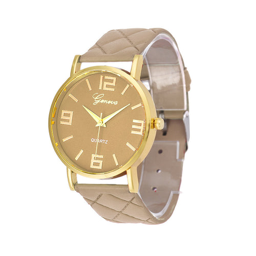 Watches Women Geneva PU Leather Analog Quartz Wrist Watch Women's Watches Casual Watches relogio feminino