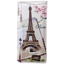Xiniu wallet women leather Paris Flags Eiffel Tower Lady Long Wallet  Coin Purses Women Wallets carteras mujer dropshiping #WL