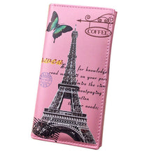 Xiniu wallet women leather Paris Flags Eiffel Tower Lady Long Wallet  Coin Purses Women Wallets carteras mujer dropshiping #WL