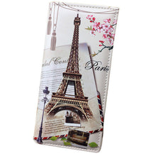 Xiniu wallet women leather Paris Flags Eiffel Tower Lady Long Wallet  Coin Purses Women Wallets carteras mujer dropshiping #WL