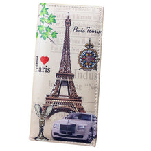 Xiniu wallet women leather Paris Flags Eiffel Tower Lady Long Wallet  Coin Purses Women Wallets carteras mujer dropshiping #WL