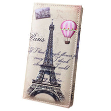 Xiniu wallet women leather Paris Flags Eiffel Tower Lady Long Wallet  Coin Purses Women Wallets carteras mujer dropshiping #WL