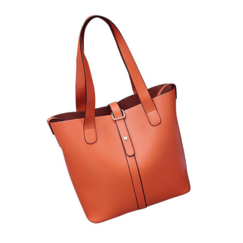 Handbags Casual Tote Shoulder Bags Pu Leather Two Strap Lady Women Bag Solid Hasp Business Famous Brand 2015 Woman Bag